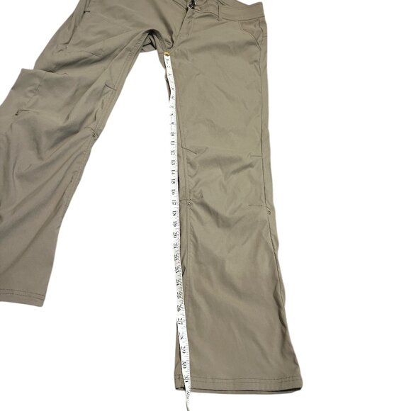 PRANA Pants Womens Sz 14 Convertible Draw String Pockets Outdoors Hiking - Picture 7 of 16